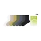7 Pack (White+Khaki+Ginger Yellow+Sage Green+Cerulean+Dark Gray+Black)