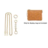 Gold Copper Chain+Pearl Total Length 110cm+Spring Ring