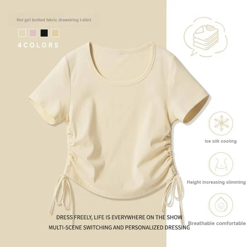 Cotton Gene Set in Sleeve T Shirt Women's-6
