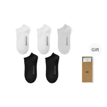 Dickies 95% Cotton Slip Resistant Invisible No Show Socks Unisex Gift Box Combination
