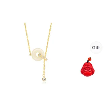 MUGONGZI Hetian Jade Necklaces Pale Greenish White Jade Women's