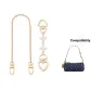 [Gold-Tone]Decorative Chain+White Four-Leaf Clover Extender Chain Clothing Sets