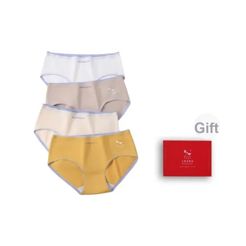 RED DRAGONFLY Хлопковые трусы женские коробка 4 штуки