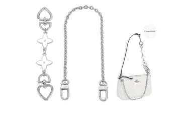Lan Bao Fan Alloy Bag Accessories Women's Silver