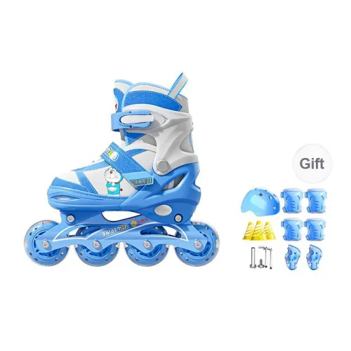 Papaison x Doraemon Roller Skates Ice Skates And Rollerblades Aluminum Alloy PU PP Casual Shopping Kids' Lake Blue