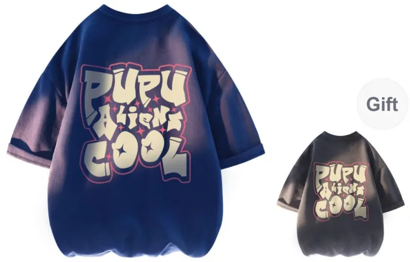 PUPU ALIENS T-Shirt Summer Unisex-17