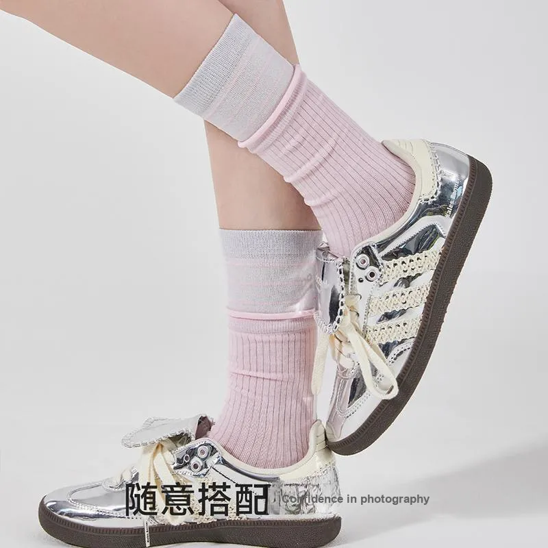 JIAZINI Mid Calf Socks Women's Combo Set-12