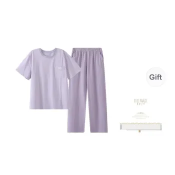 XIA.WA.ZHI.XIU Pajama Set Women's Gift Box Set Light Lavender