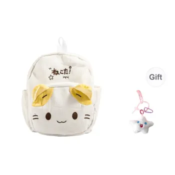 BRABOSTON Plush Backpack Regular Unisex White