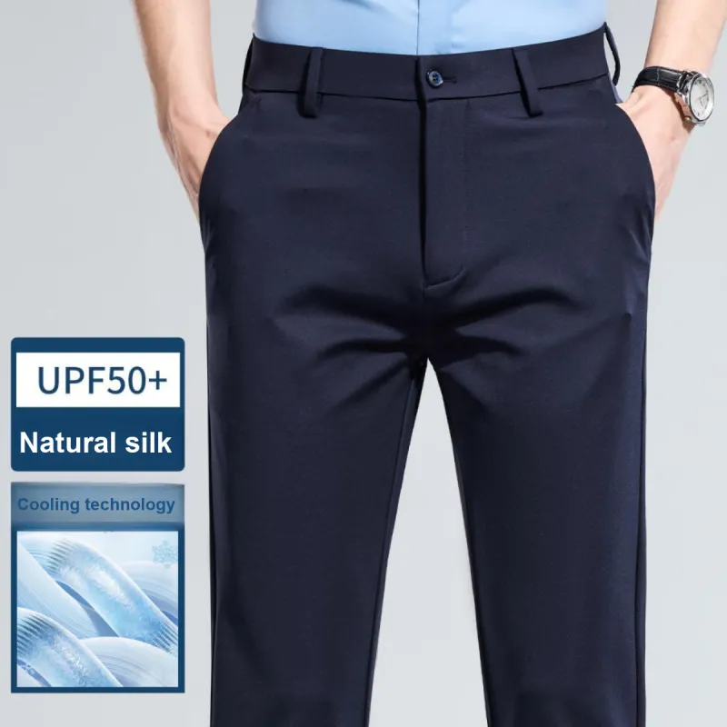 Red bean Suit Trousers Men-5