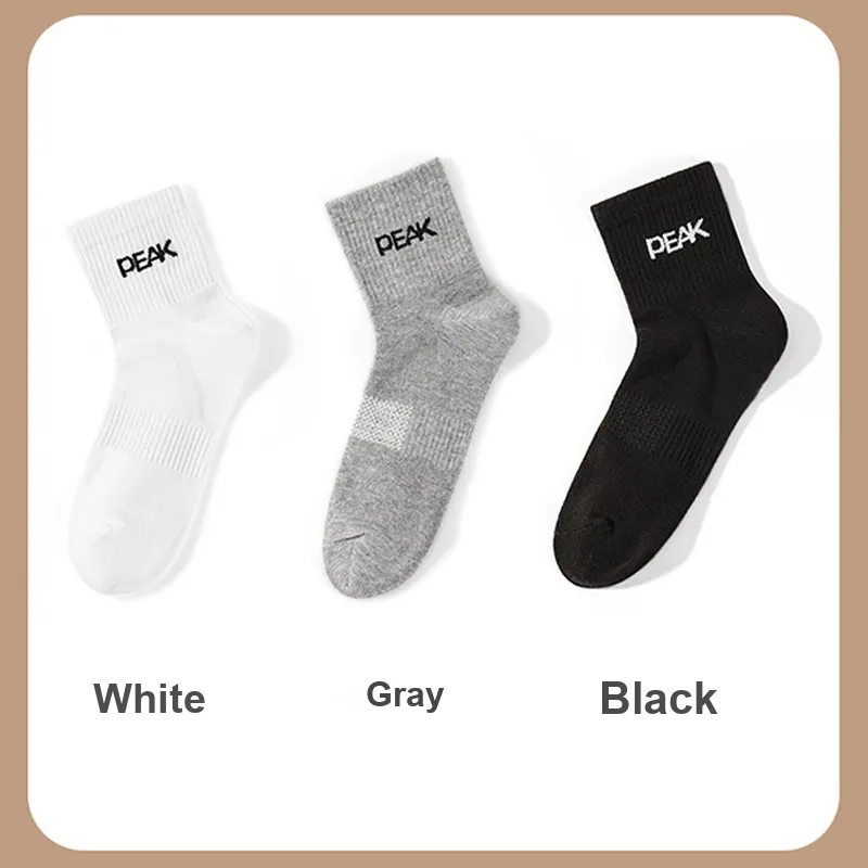 PEAK Mid Calf Socks Men's 6 Pack-6