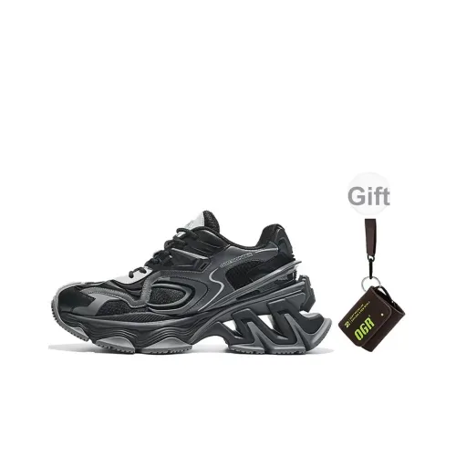 OGR Pioneer Collection Низкий топ толстая подошва кроссовки унисекс черный