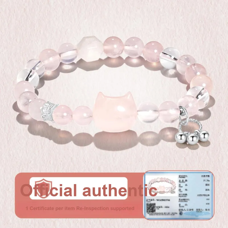 Jodie&Kevin Pink Crystal Bracelets Women's-3