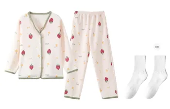 XIAFENYAN Pajama Set Women's Apricot