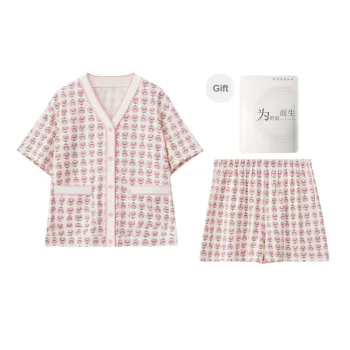 Red Beans At Home Pajama Set Women's