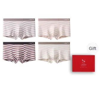 RED DRAGONFLY Cotton Panties Men's Box 4 Pack