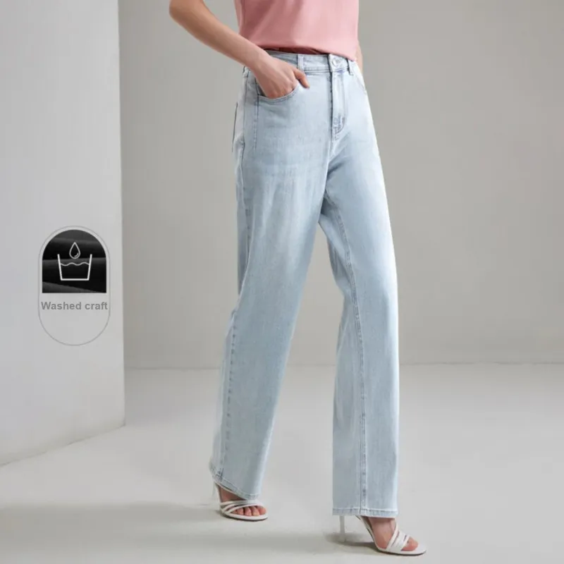 HLA Jeans Women's Blue Gray Denim Gradient Light A8-2