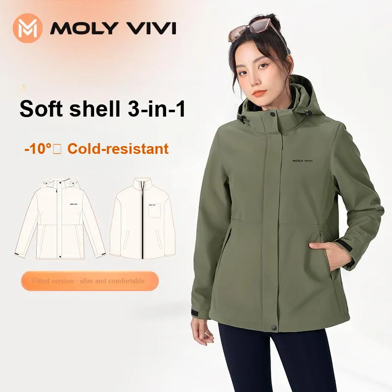 MOLY VIVI Soft Shell Coat Unisex-75