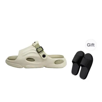 Ming Sheng Men's Slippers Trendy Slippers Summer Heel Slippers Platform Sandal Men's Outdoor Beach Slide Slipper