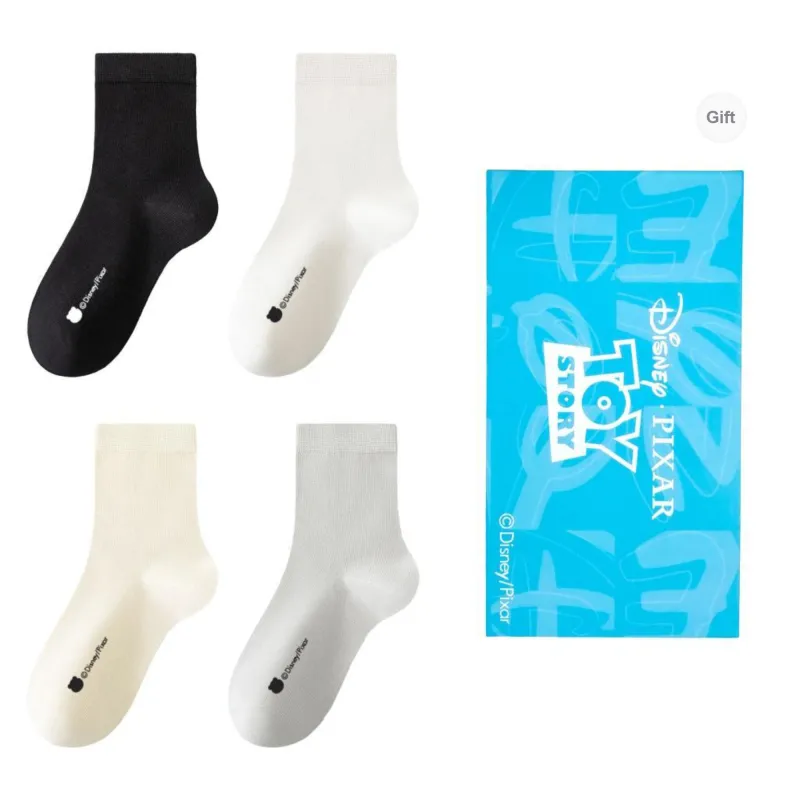 Disney Mid Calf Socks Women's Box 4 Pack-28
