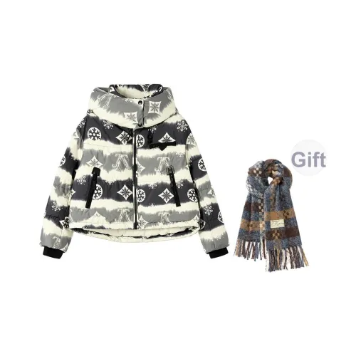 7 SEVFUN Серый Женский Пуховик