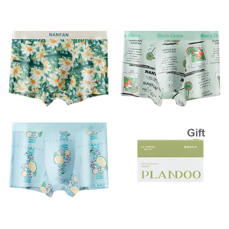 PLANDOO Underpants Men's 3 Pack-12