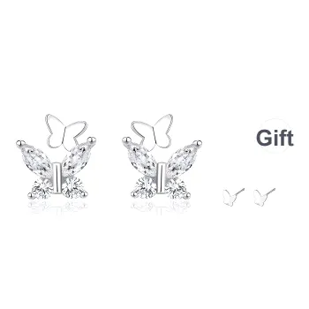 Barbie 999 Fine Silver Stud Earrings Women's