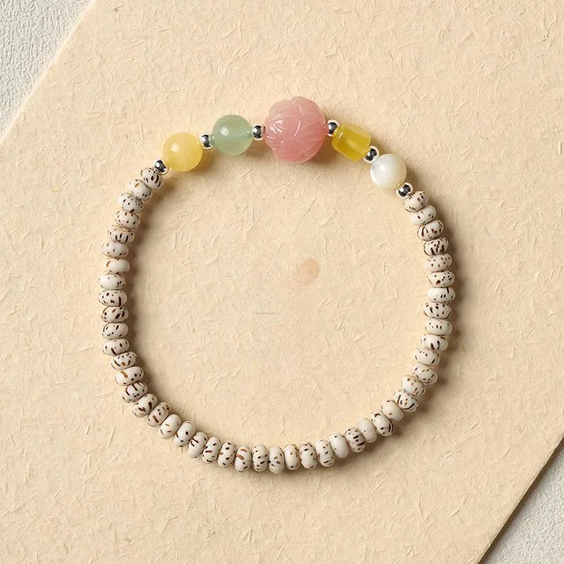 The Years Are Quiet Star Moon Bodhi Seeds Bracelets Unisex-2