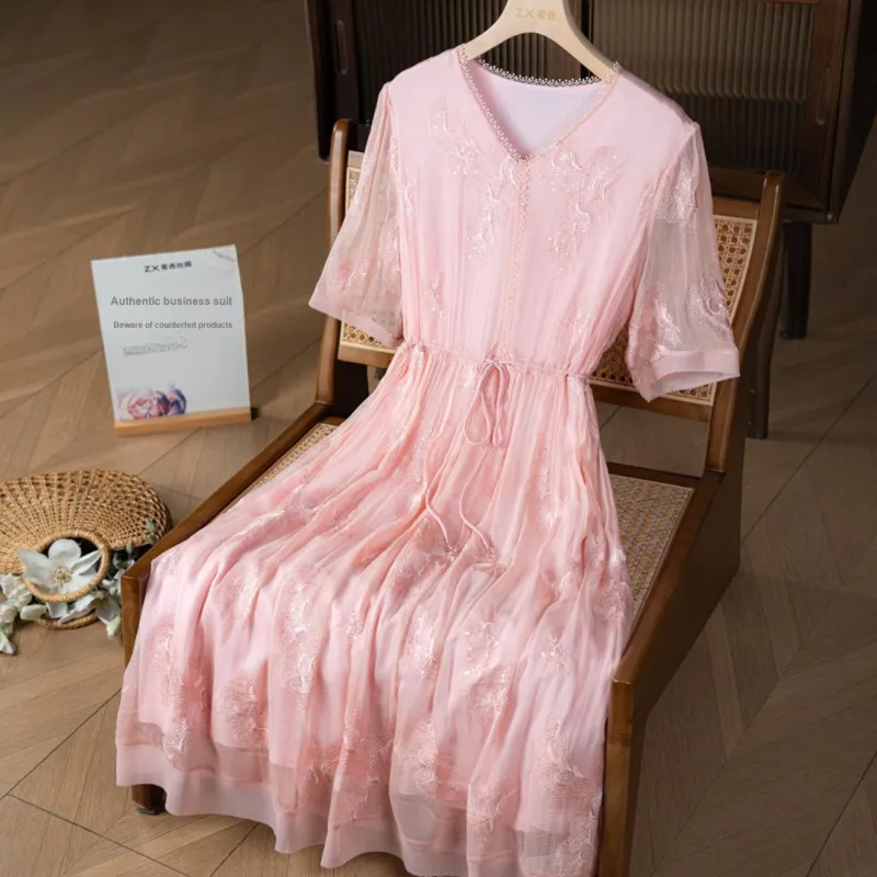 To The West Short-Sleeved Dresses Women's-2