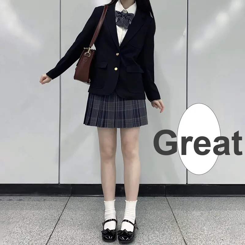 Tokyo Season Casual Short Skirts Women's Carbon Fiber Estate Plaid Skirt-15