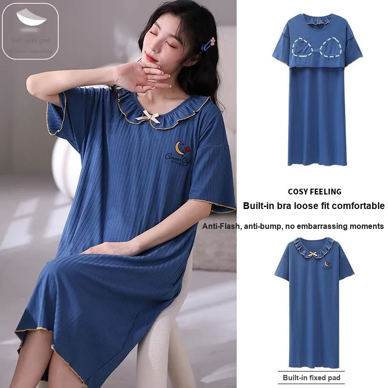 MADALLO Nightgown Women's Dark Blue-1