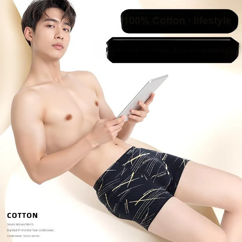 SEPTWOLVES Underwear Gift Box Men's 4 Pack+Shopping Bag-16