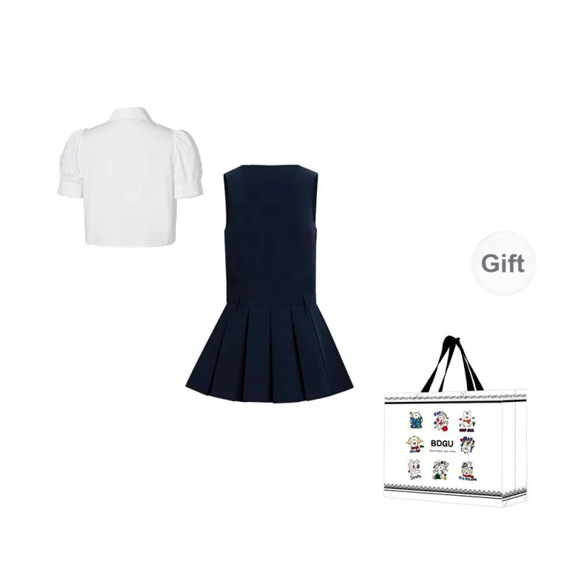 BDGU Skirt Set Women's Navy Blue-1