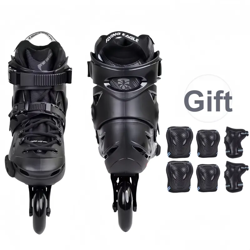 FLYING EAGLE Inline Skates Unisex Black Red-0