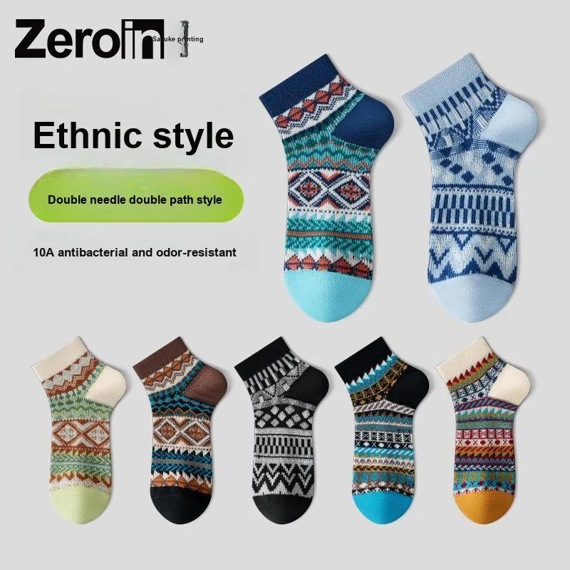 ZEROIN Ankle Socks Unisex Box 5 Pack-18
