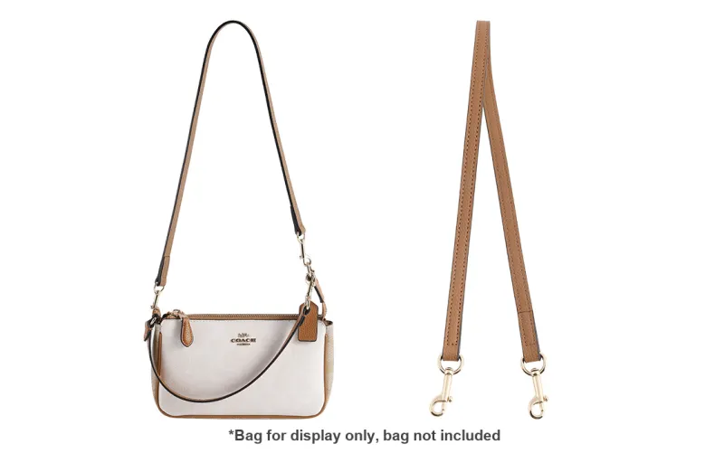 Luxury Care Artisan Workshop Microfiber Leather Crossbody Shoulder Bag Replaceable Chain Strap Women's Milk Tea Beige-6