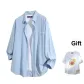 Light Blue+White T-Shirt