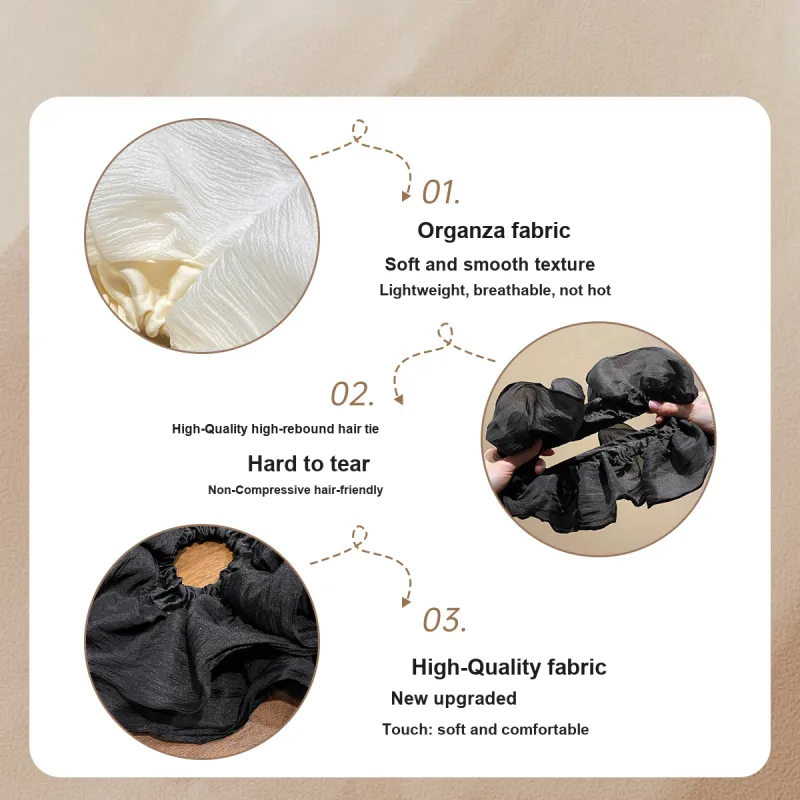 HANYUDIE Fabric Hair Tie Women's-3