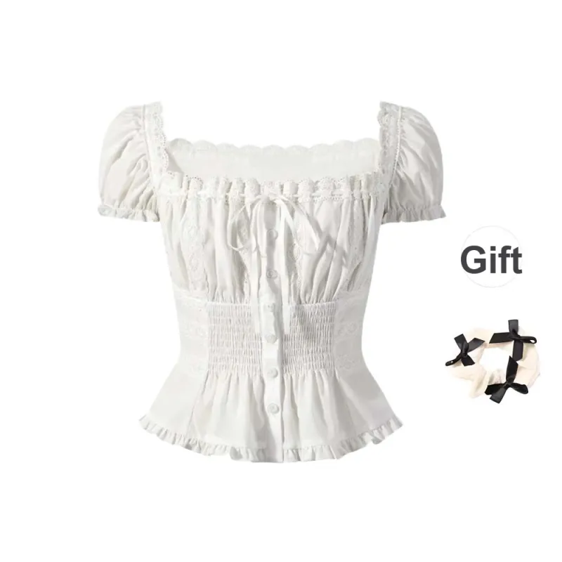 TURN UP Puff Sleeve T Shirt Women's-3