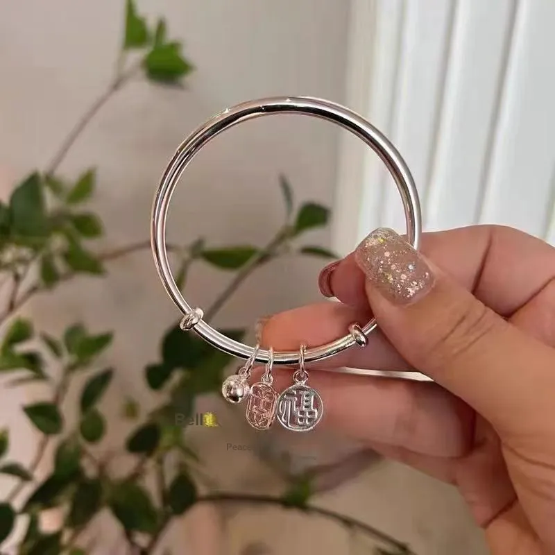 U state 999 Fine Silver Sterling Silver Bracelets Women's-2