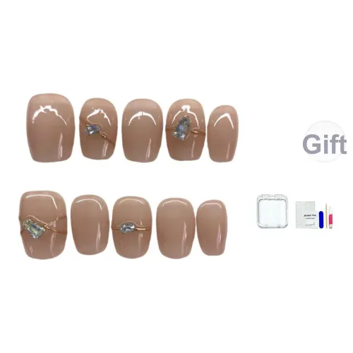 NIANTING Ручная работа Роскошь Нишевый Любовь Vow Универсальный False Nail Короткий LADDER Coquette 15 мм