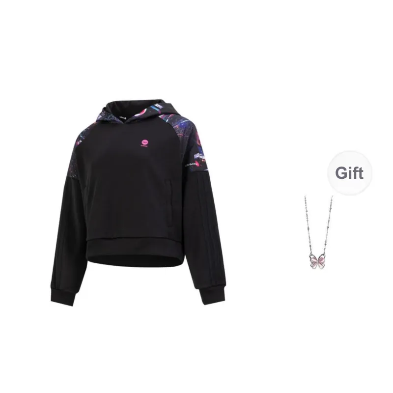 Adidas NEO Sweatshirt Women's Black Purple-0