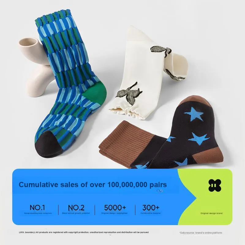 JKN Unisex Mid Calf Socks-4