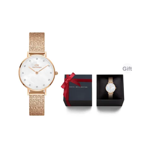 Daniel Wellington Наручные часы Кварцевый механизм Ремешок из нержавеющей стали Жемчужный Циферблат часов Женские часы