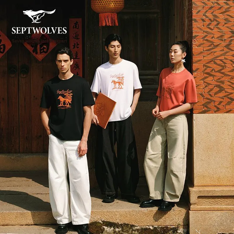 SEPTWOLVES T Shirt Shopping Bag Included Unisex-3