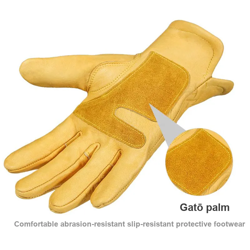 Yamaichi Maru Cow Leather Gloves Unisex-2