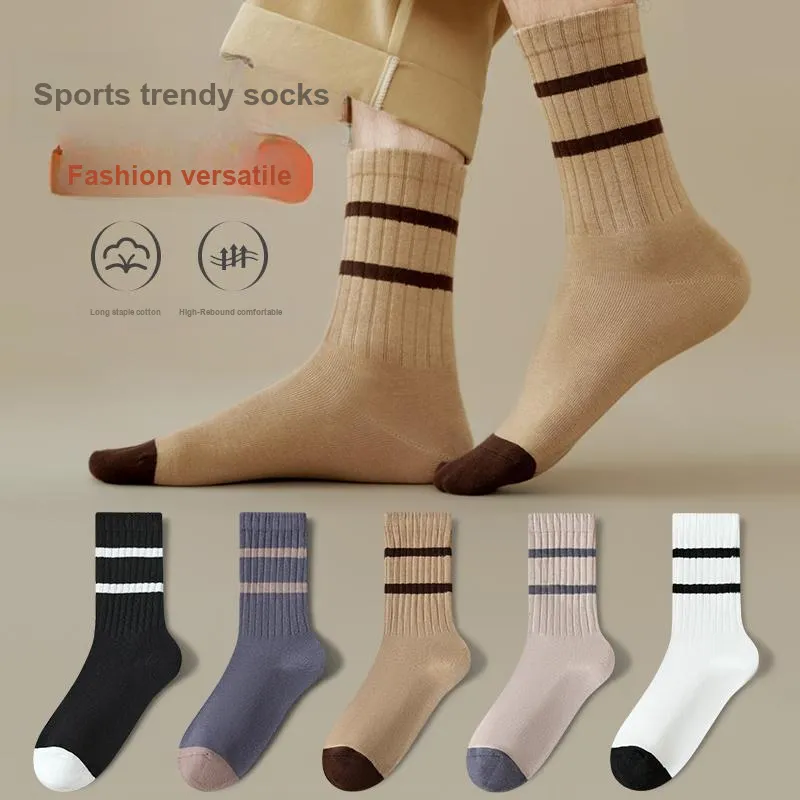 PLANDOO Mid Calf Socks Unisex 4 Pack-1