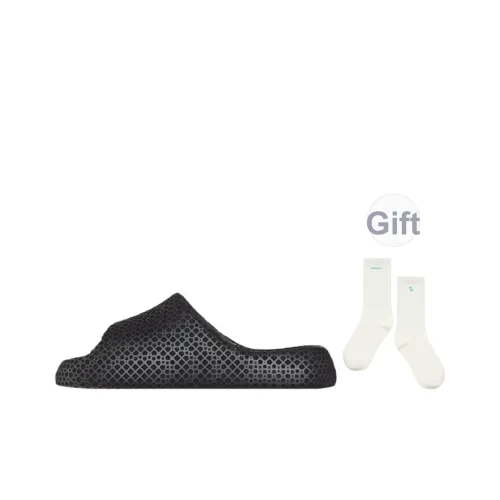 STARAY Противоскользящий Быстросохнущий Амортизирующий На открытом воздухе Для помещений Двусторонний Осенний Слипоны Унисекс Wormhole Черный