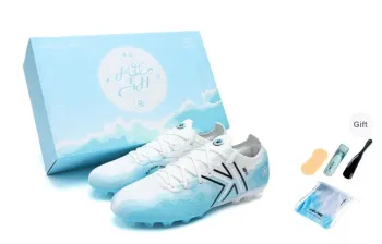 KELME Ji Di 5.0 Soccer Shoes Unisex Low Top White Blue