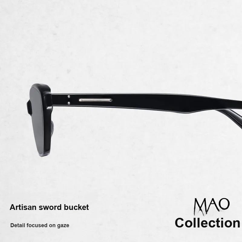 MUJOSH Plate Frame Cat Eye Sunglasses Unisex Multicolor-2